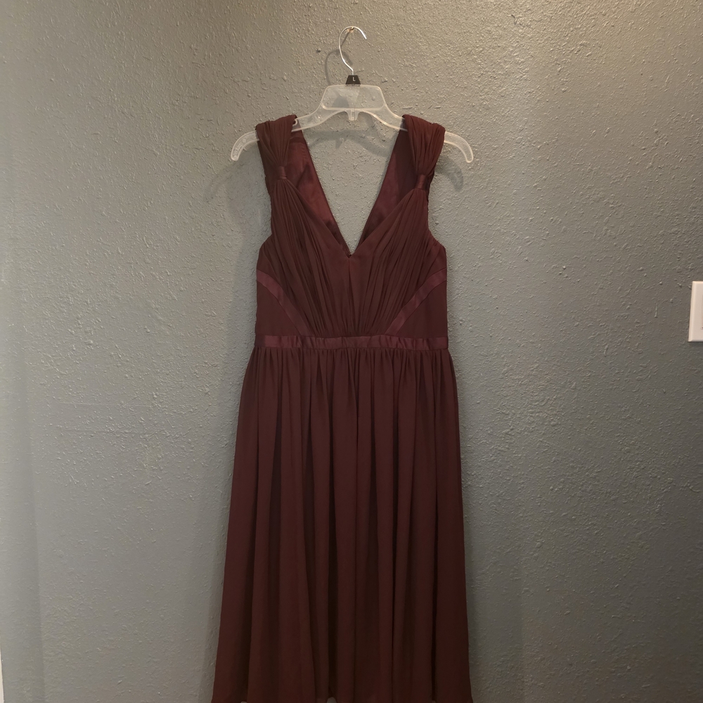 Simply Vera Vera Wang Burgundy Midi Dress